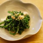 Chrysanthemum Greens With Walnut Dressing