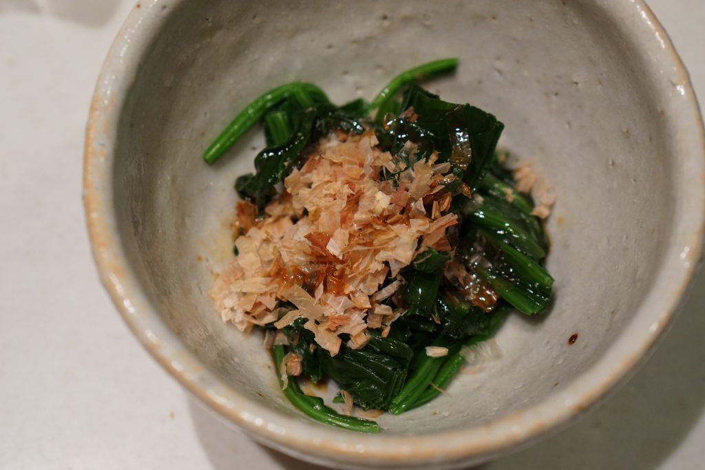 Spinach with Soy Sauce and Katsuobushi - Step3