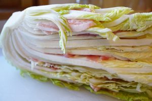 Layered Napa Cabbage and Pork - Step1