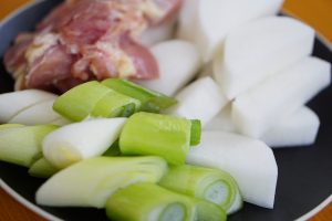 Chicken and Daikon Nimono - Preparation