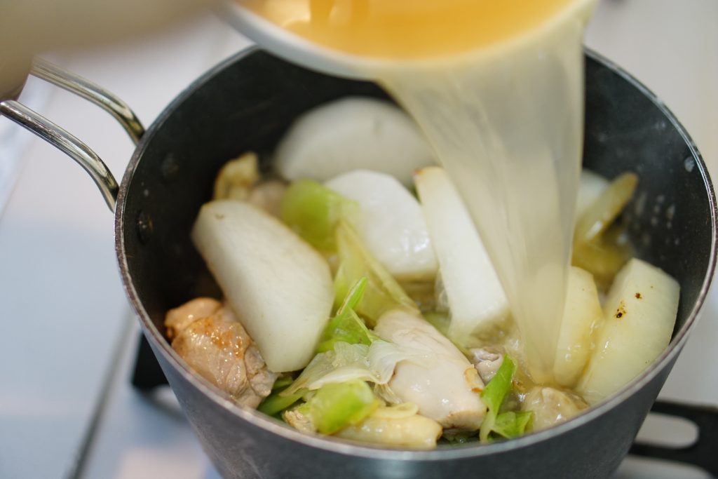 Chicken and Daikon Nimono - Step3