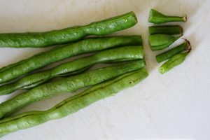 Green Beans and Corn with Sesame - Preparation