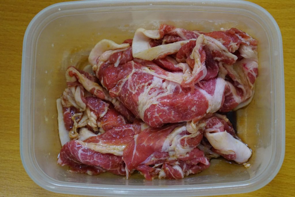 Pork Shogayaki - Preparation