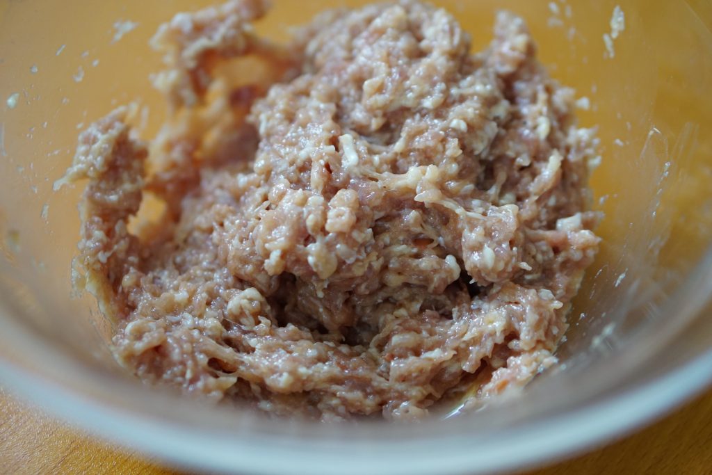 Umeboshi Shiso Tsukune - Step1