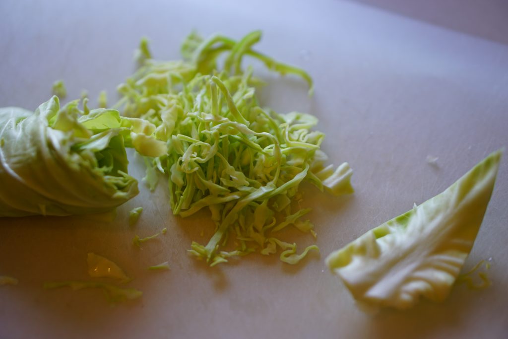 Lightly Pickled Cabbage Salad - Preparation