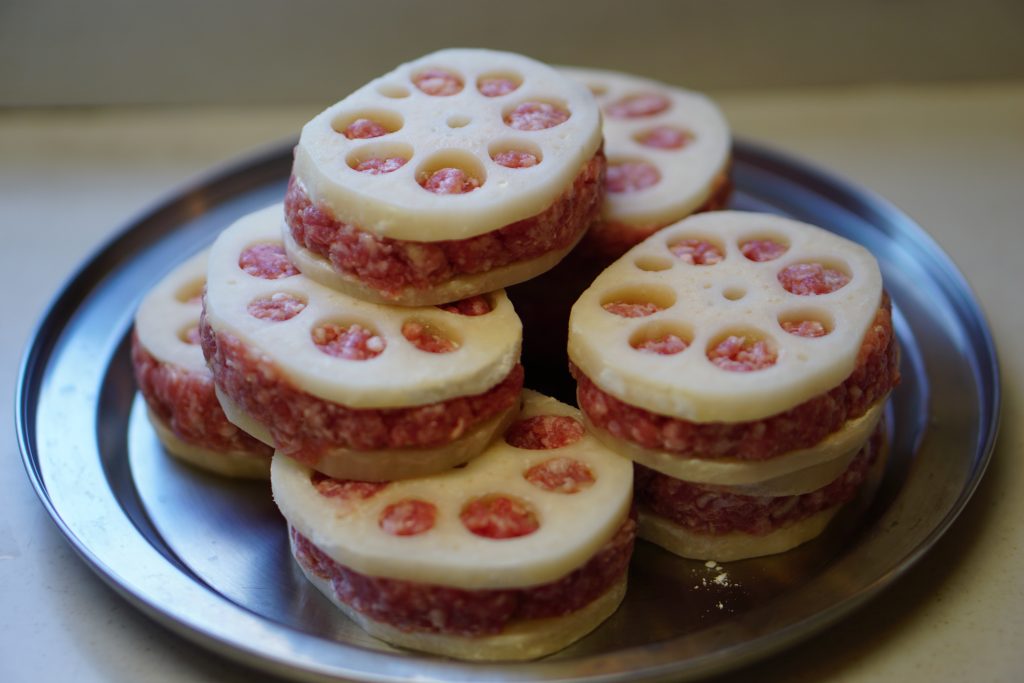 Deep-fried Lotus Root Sandwiches - Step2