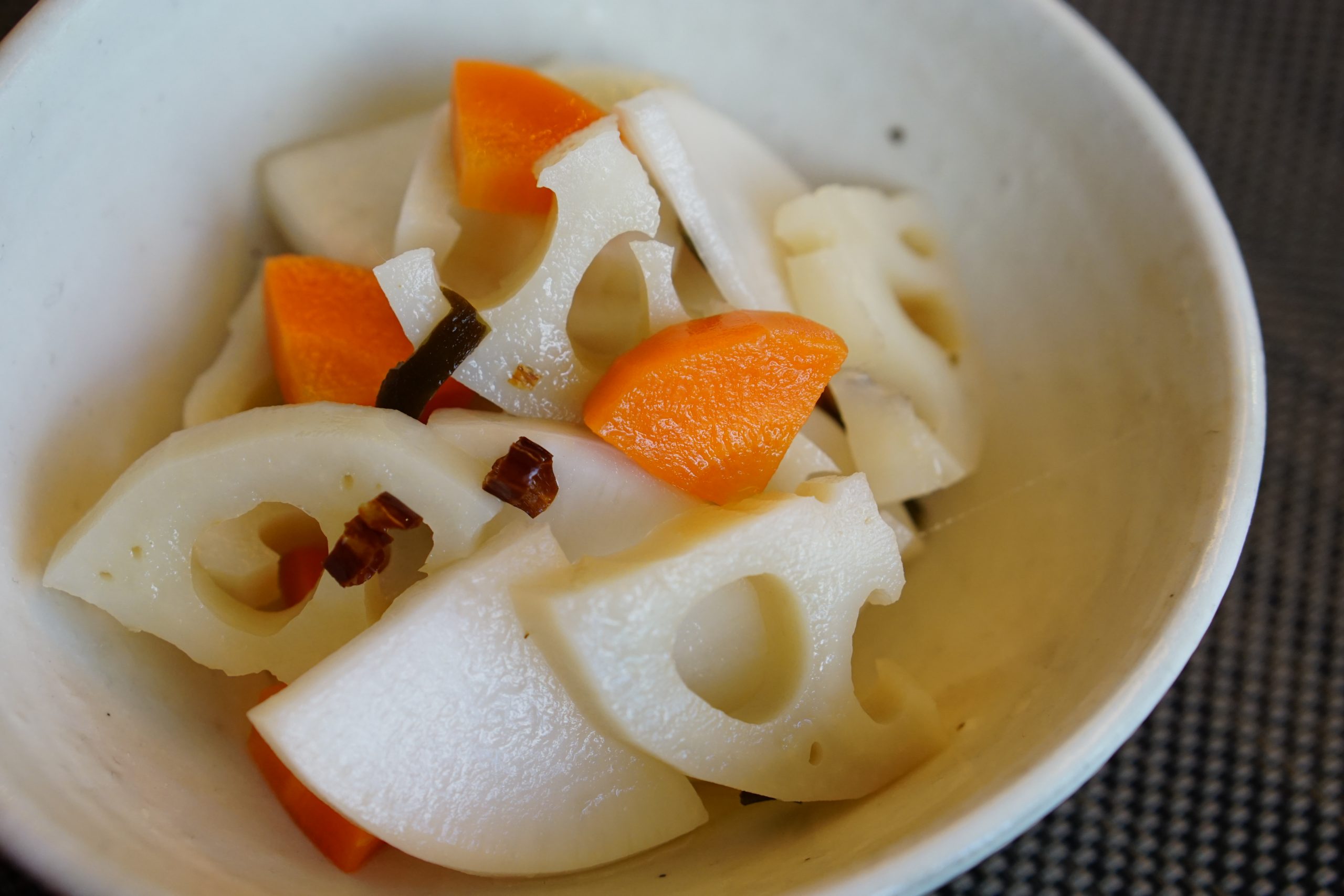 Sweet and Sour Pickled Root Vegetables