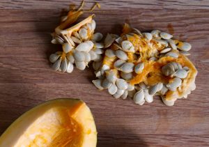 Crispy Kabocha Seeds - Preparation